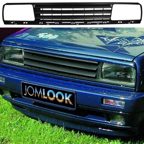 Front Grille badgeless, black suitable for VW Jetta 2