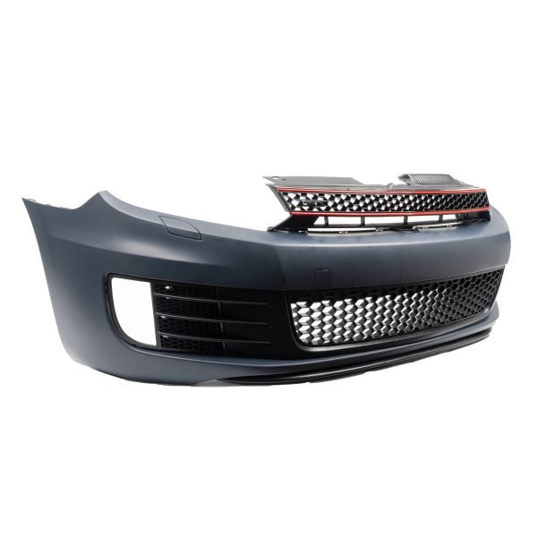 Front bumper in sport design, with grill, headlight cleaning system without PDC for VW Golf MK6 - Slika 2