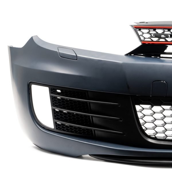 Front bumper in sport design, with grill, headlight cleaning system without PDC for VW Golf MK6 - Slika 6