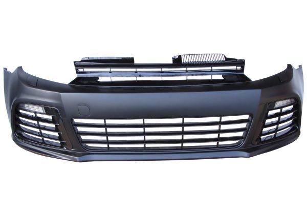 Front bumper in sports design with grill and daytime running lights suitable for VW Golf 6 - Slika 2