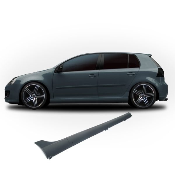 Side skirts in sports look with mounting material suitable for VW Golf 5