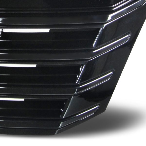 Front Grille badgeless, black gloss paint suitable for VW Passat B7, 11/2010-2014 - Slika 3