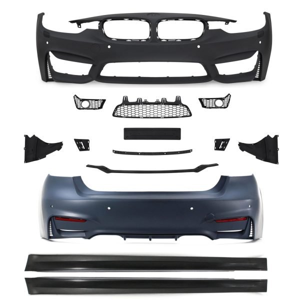 Body Kit incl. side skirts with HCS and PDC holes suitable for BMW 3 Series F30 ( LCI ) year 2011-2019
