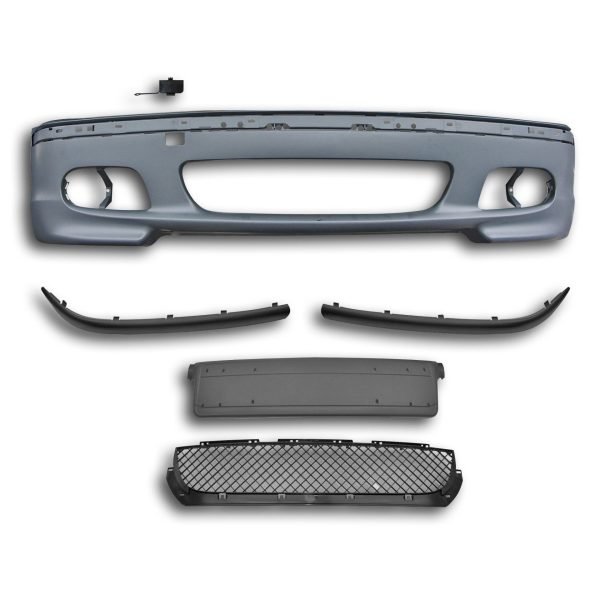 Front bumper in sports design suitable for BMW 3er E46 Limousine and Touring year 1998 - 2005 - Slika 3