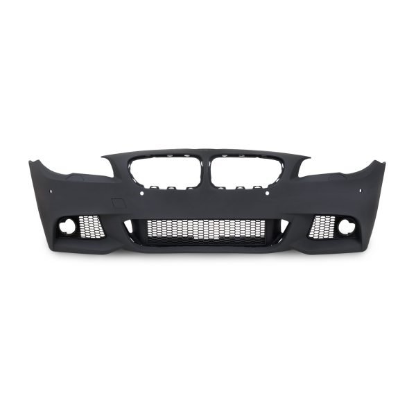 Front bumper in sport design with fog light covers suitable for BMW 5 Series F10 01.2010-06.2015 and F11 Touring 04.2010-