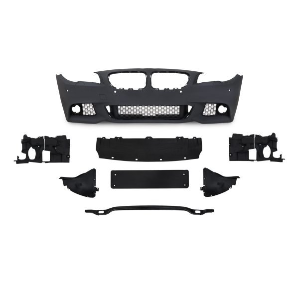 Front bumper in sport design with fog light covers suitable for BMW 5 Series F10 01.2010-06.2015 and F11 Touring 04.2010- - Slika 4