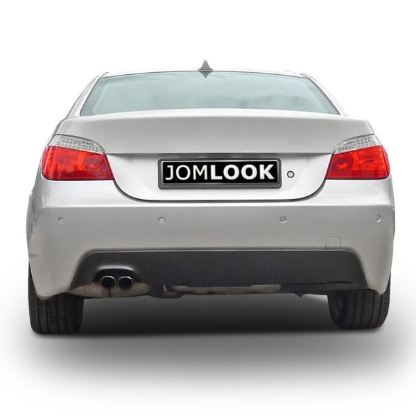 Rear bumper in sport design with PDC markings suitable for BMW 5er E60 year 2003 - 2010