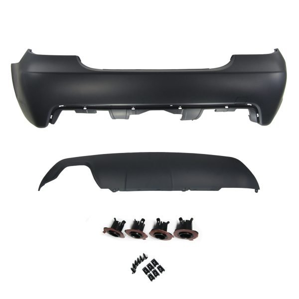Rear bumper in sport design with PDC markings suitable for BMW 5er E60 year 2003 - 2010 - Slika 7