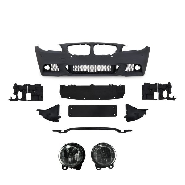 Body Kit in sport design incl. side skirts and fog lights with PDC holes suitable for BMW 5 series F10 year 2010-2013 - Slika 2