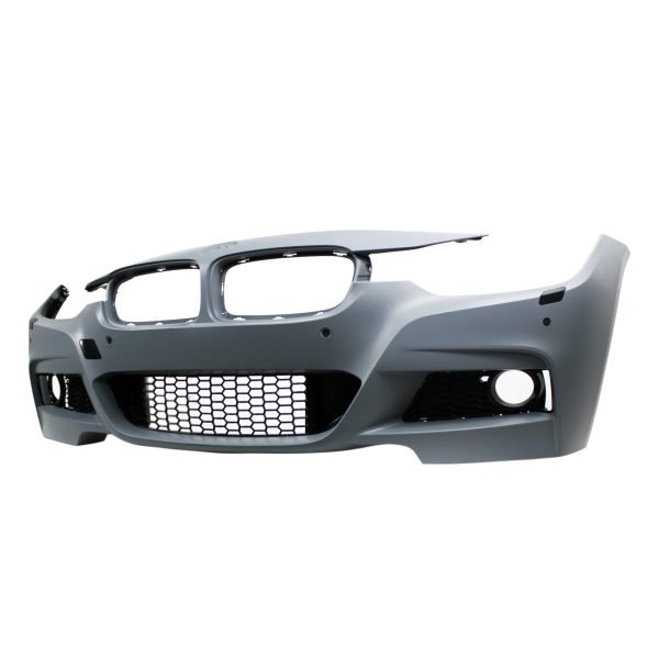 Front bumper in sport design with holes for PDC and headlight washers suitable for BMW 3 series F30 Sedan & F31 Touring 2011-2019 - Slika 3