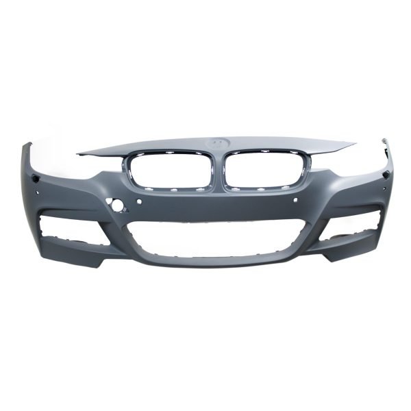 Front bumper in sport design with holes for PDC and headlight washers suitable for BMW 3 series F30 Sedan & F31 Touring 2011-2019 - Slika 2