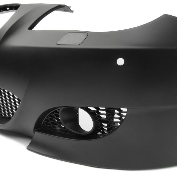 Front bumper, BMW E60 Facelift 03.2007-03.2010, with cuttings for headlight cleaning system and PDC, sport look - Slika 3