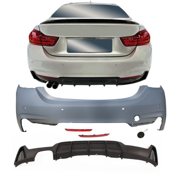 Body Kit incl. side skirts with PDC holes, for exhaust on the left side suitable for BMW F32, 4 series,year 10/2013- - Slika 2