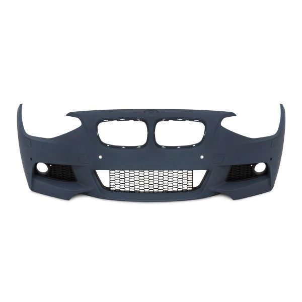 Front bumper in sports design with PDC-holes and HCS suitable for BMW 1er F20 year 09.2011 - 2015