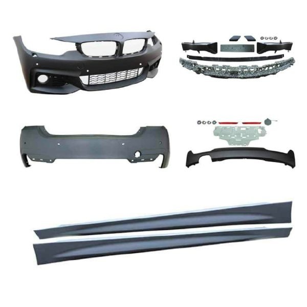 Body Kit in sport design incl. Side skirts with PDC holes and HCS suitable for BMW 4er F36 Grand Coupé year 2014-