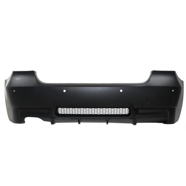 Rear bumper in sports design for exhaust left side, with PDC holes suitable for BMW 3 Series, E90 sedan, 05-2011 - Slika 2