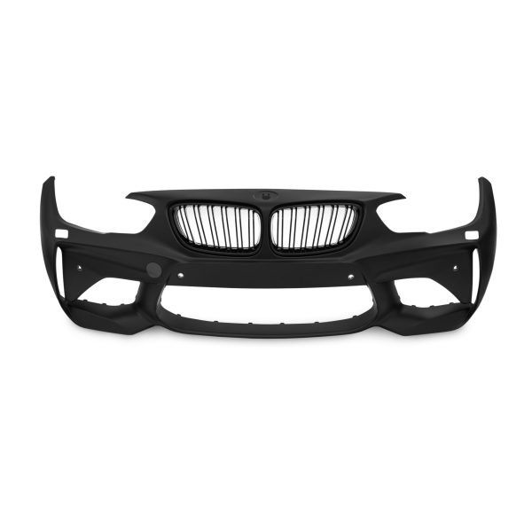 Front bumper in sports design incl. kidney and lower grills, with PDC-holes and HCS suitable for BMW F20 LCi / F21 LCi, 2015-2018 - Slika 2