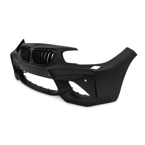 Front bumper in sports design incl. kidney and lower grills, with PDC-holes and HCS suitable for BMW F20 LCi / F21 LCi, 2015-2018 - Slika 7