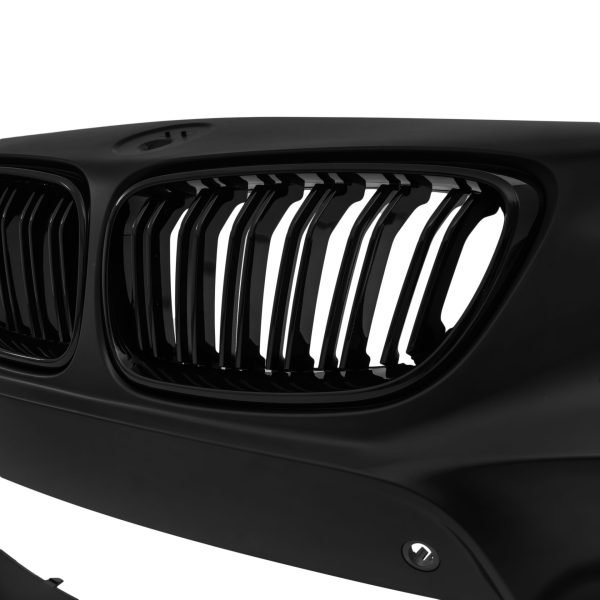 Front bumper in sports design incl. kidney and lower grills, with PDC-holes and HCS suitable for BMW F20 LCi / F21 LCi, 2015-2018 - Slika 4