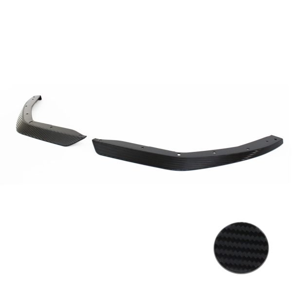 Sport Front Splitter Lip Flaps carbon look suitable for BMW 3 Series, G20, 2019- - Slika 2