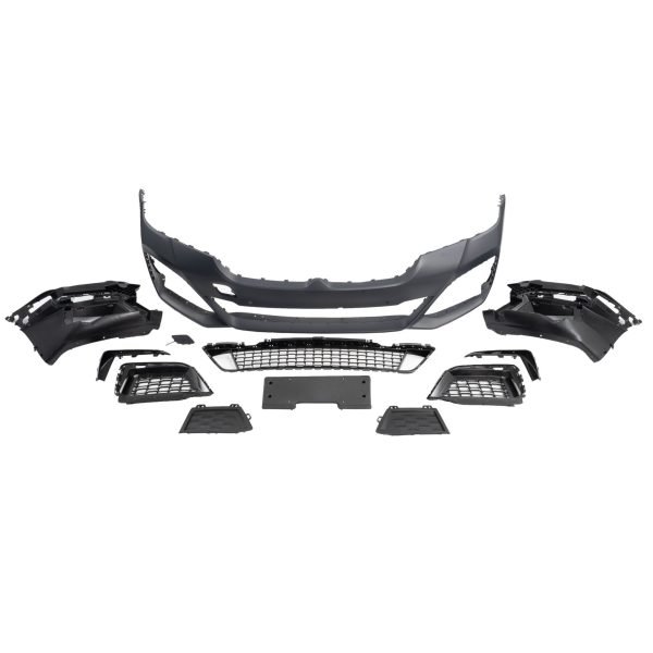 Front bumper with holes for PDC suitable for BMW 5 Series G30 LCI, 2020- - Slika 6