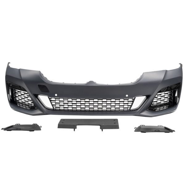 Front bumper with holes for PDC suitable for BMW 5 Series G30 LCI, 2020- - Slika 5