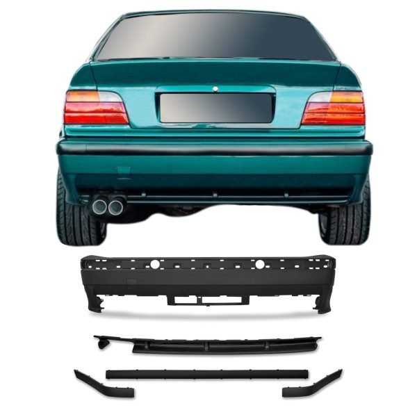 Rear bumper in sport design suitable for BMW 3 Series E36 year 1990 - 1998