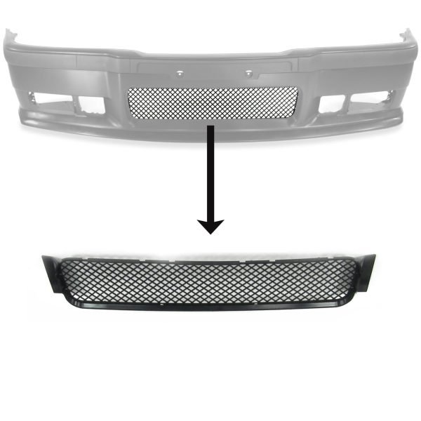 Front bumper lower grill suitable for BMW 3 series E36 Sedan Coupe Cabrio Touring Compact, 1991-1999 - Slika 2