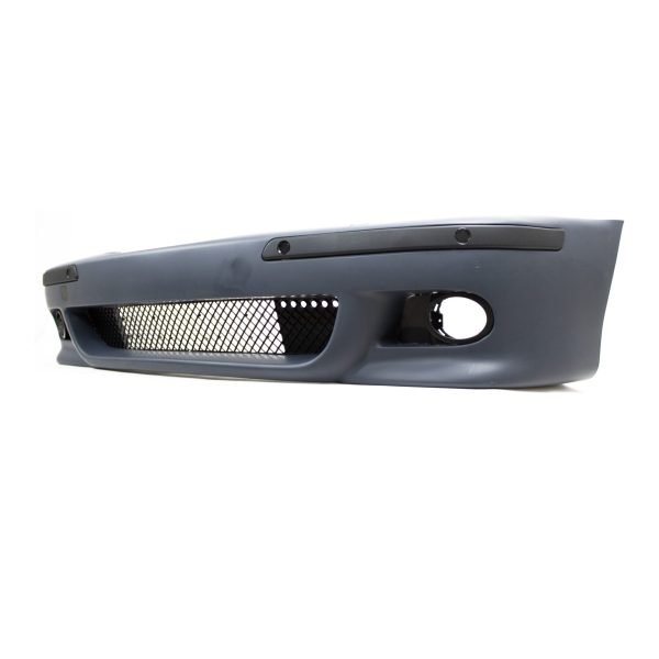 Front bumper incl. trims, grill and fog light frames, with PDC holes and HCS for BMW 5 series E39, 1996 - 2003 - Slika 3