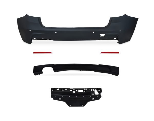 Rear bumper in sport design with PDC holes suitable for BMW F31 Touring year 2012-2015
