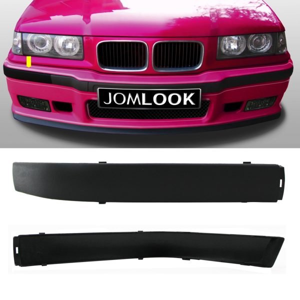 For BMW 3 Series E36 M3 Front Bumper Moldings Panels Trims Impact Rubber Strips suitable for BMW E36, 3 Series, Sedan/ Touring with M3 / M-Packet Frontbumper - Slika 4