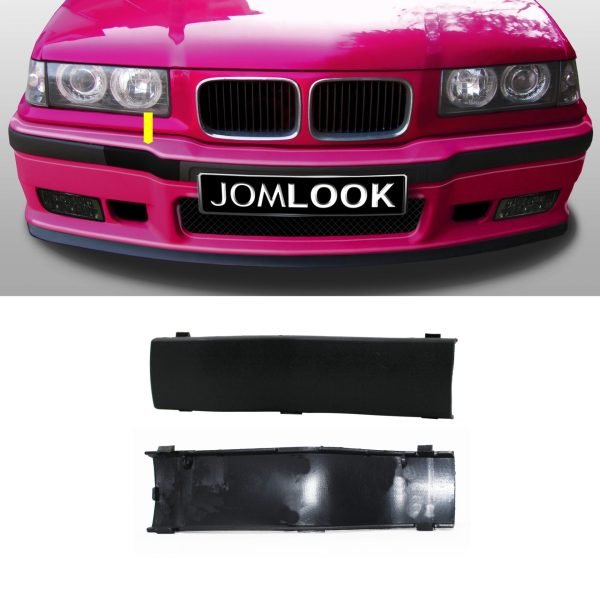 For BMW 3 Series E36 M3 Front Bumper Moldings Panels Trims Impact Rubber Strips suitable for BMW E36, 3 Series, Sedan/ Touring with M3 / M-Packet Frontbumper - Slika 3