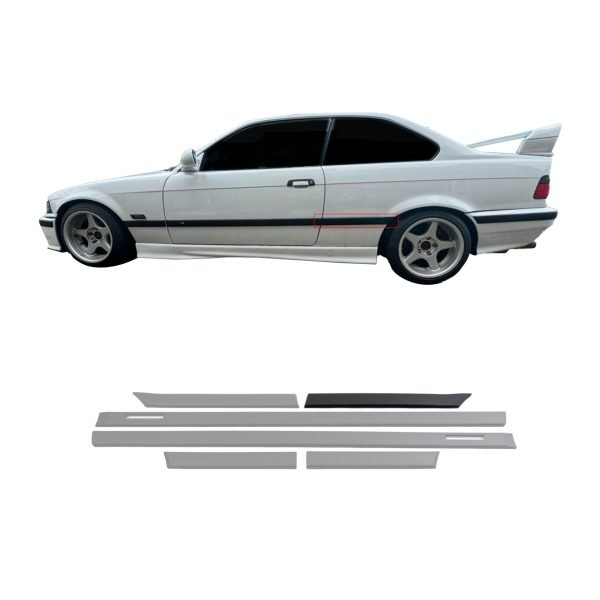 Side door molding trims suitable for BMW E36, 3 Series, Coupe/ Convertible, 2D, 1992 - 1998 - Slika 4