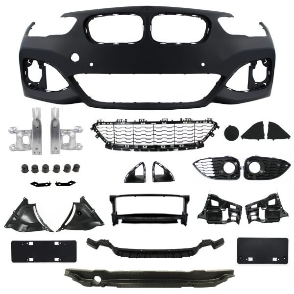 Body Kit in sports design incl. side skirts with PDC holes for exhaust on the left side suitable for BMW F20, 1 series, LCI, 5-doors, year 2015-2019 - Slika 6