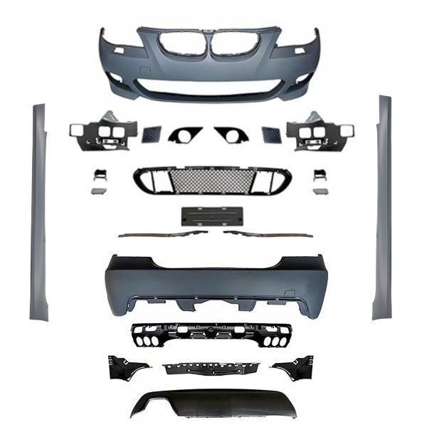 Body Kit incl. side skirts without PDC holes, for exhaust box on the left side suitable for BMW E60 2003-2010