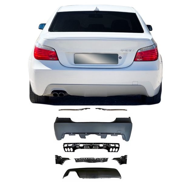 Body Kit incl. side skirts without PDC holes, for exhaust box on the left side suitable for BMW E60 2003-2010 - Slika 4