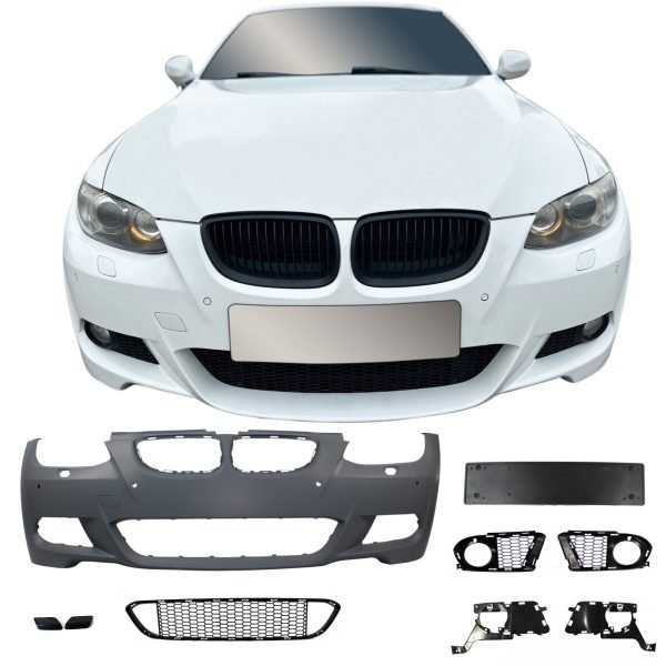 Body Kit incl. side skirts with PDC holes, for exhaust box on the left side and right side suitable for BMW E92/ E93, 3 series, year 2006-2010 - Slika 5