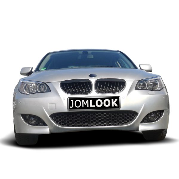 Front bumper with PDC markings incl. clear foglights and grill black glossy suitable for E60 Limo Touring - Image 2