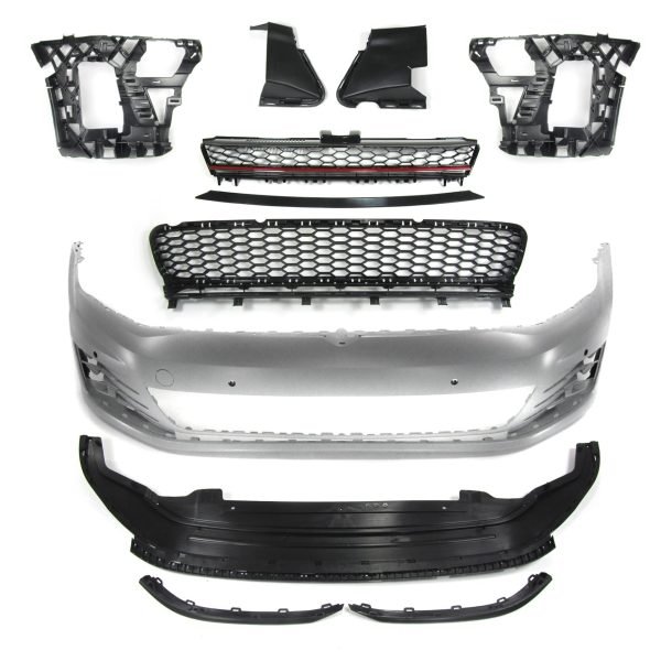 Front bumper incl. grille and fog light with PDC holes for VW Golf 7 - Slika 2