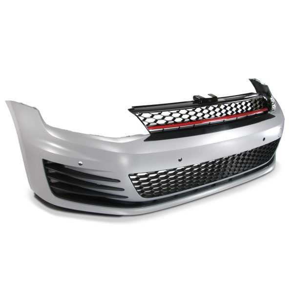 Front bumper incl. grille and fog light with PDC holes for VW Golf 7