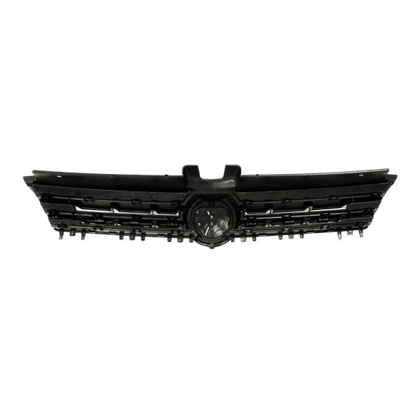 Front Grille badgeless, black glossy with chrome strip R Look  suitable for VW Golf MK7 year 08.2012 - 2017, for hatchback & variant - Slika 3