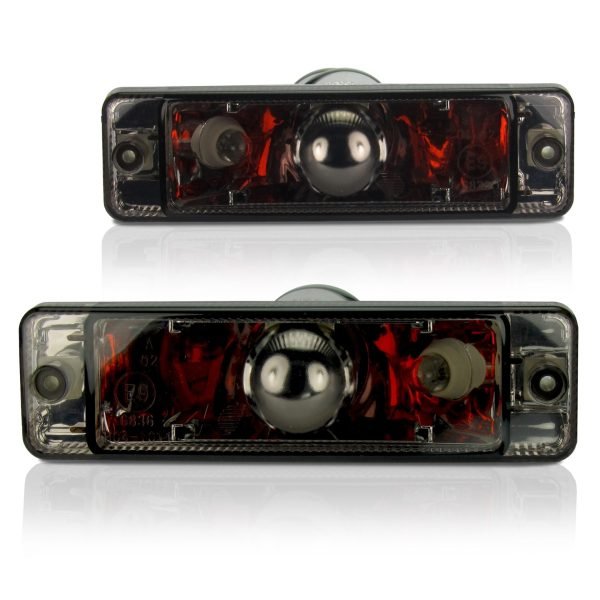 Front indicators, built-in position light, clear/black suitable for VW Golf year -07/89 - Slika 4