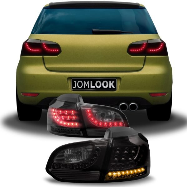 New Design LED rear lights black suitable for VW Golf 6 year 08-12