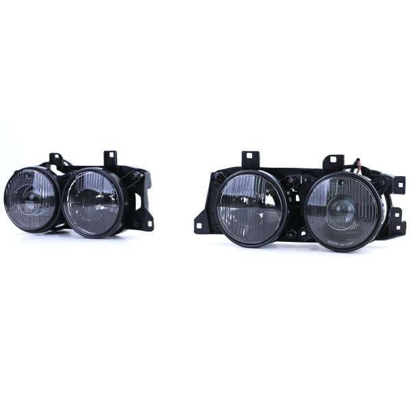 Black smoke headlight pair for BMW 5 SERIES E34 and 7 SERIES E32 - Slika 4