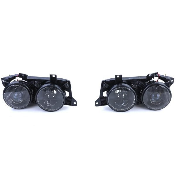 Black smoke headlight pair for BMW 5 SERIES E34 and 7 SERIES E32 - Slika 5