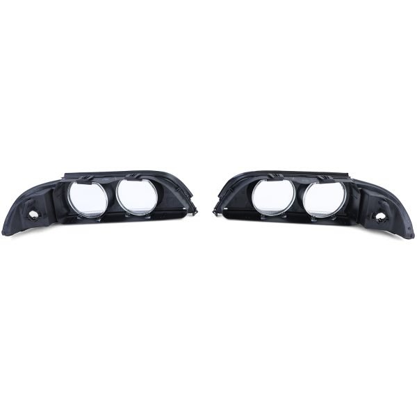 Black smoke headlight lenses pair for BMW 5 SERIES E39 - Slika 5