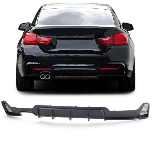 Performance matt black rear diffuser for BMW 4 SERIES F32/F33/F36