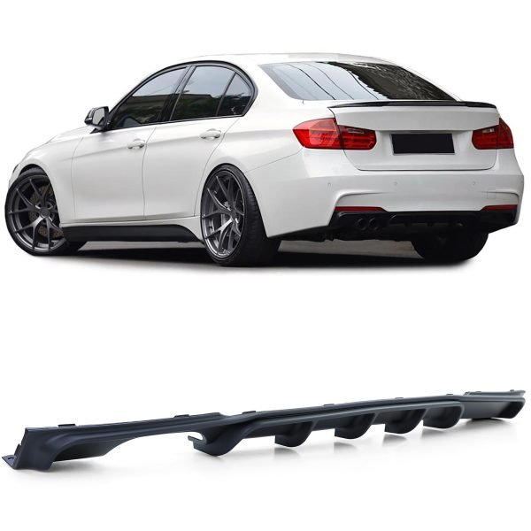 Performance matt black rear diffuser for BMW 3 SERIES F30/F31