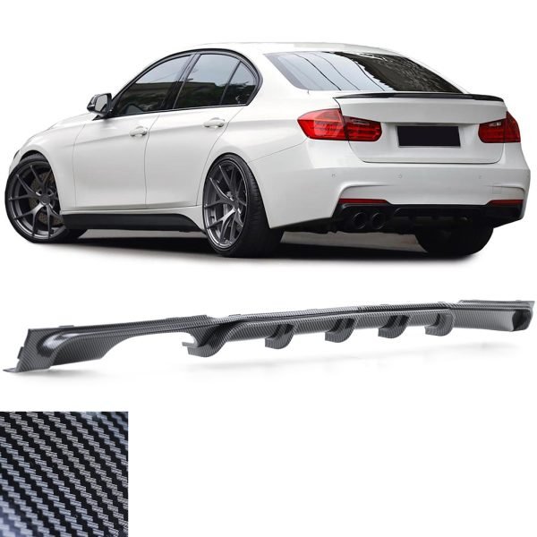 Carbon look rear diffuser for BMW 3 SERIES F30/F31
