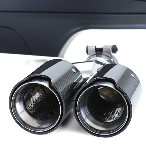 Sport matt black rear diffuser with carbon look tailpipes for BMW 5 SERIES F10/F11 - Slika 7